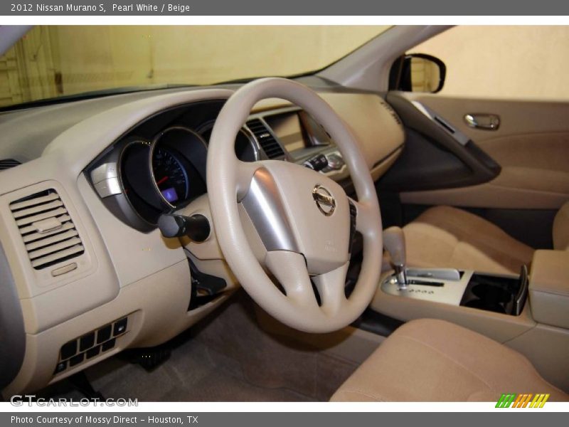 Pearl White / Beige 2012 Nissan Murano S