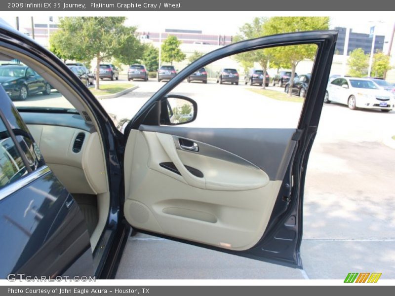 Platinum Graphite Gray / Wheat 2008 Infiniti EX 35 Journey