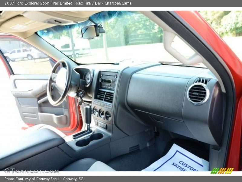 Red Fire / Dark Charcoal/Camel 2007 Ford Explorer Sport Trac Limited
