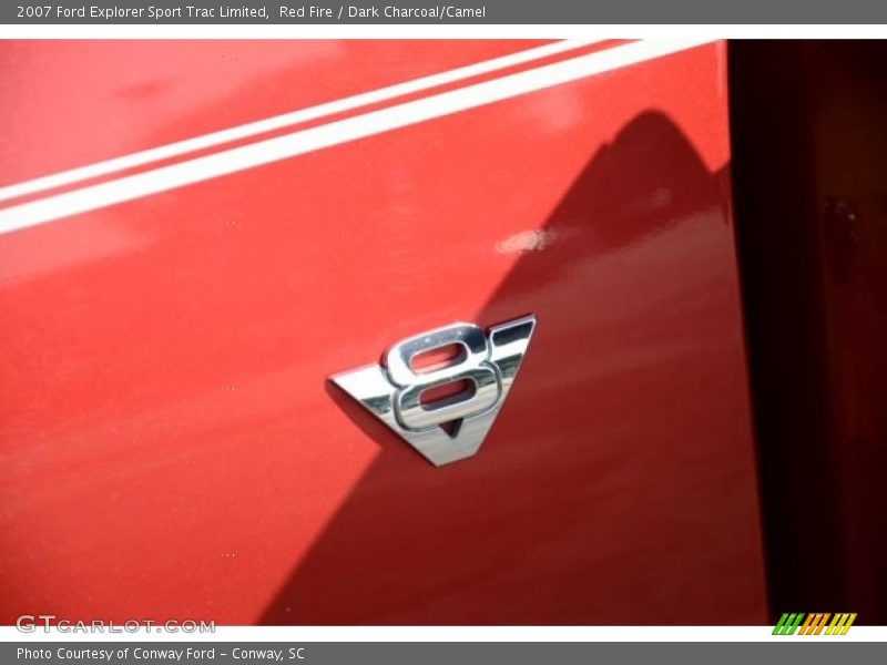 Red Fire / Dark Charcoal/Camel 2007 Ford Explorer Sport Trac Limited