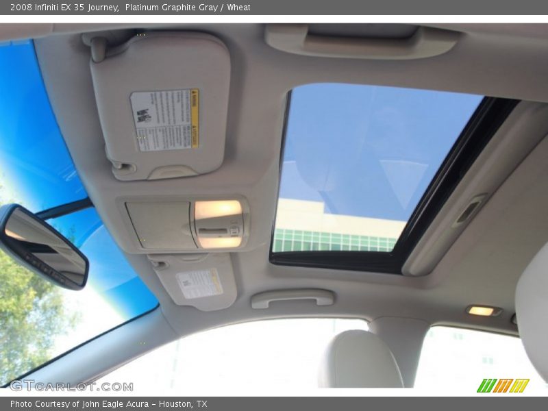 Platinum Graphite Gray / Wheat 2008 Infiniti EX 35 Journey