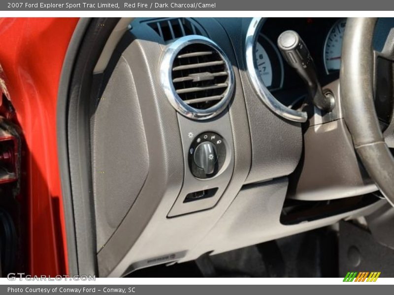 Red Fire / Dark Charcoal/Camel 2007 Ford Explorer Sport Trac Limited