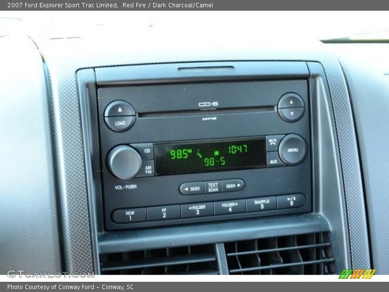 Red Fire / Dark Charcoal/Camel 2007 Ford Explorer Sport Trac Limited