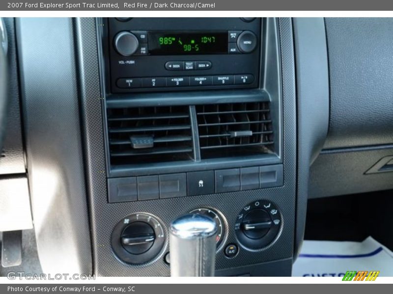 Red Fire / Dark Charcoal/Camel 2007 Ford Explorer Sport Trac Limited