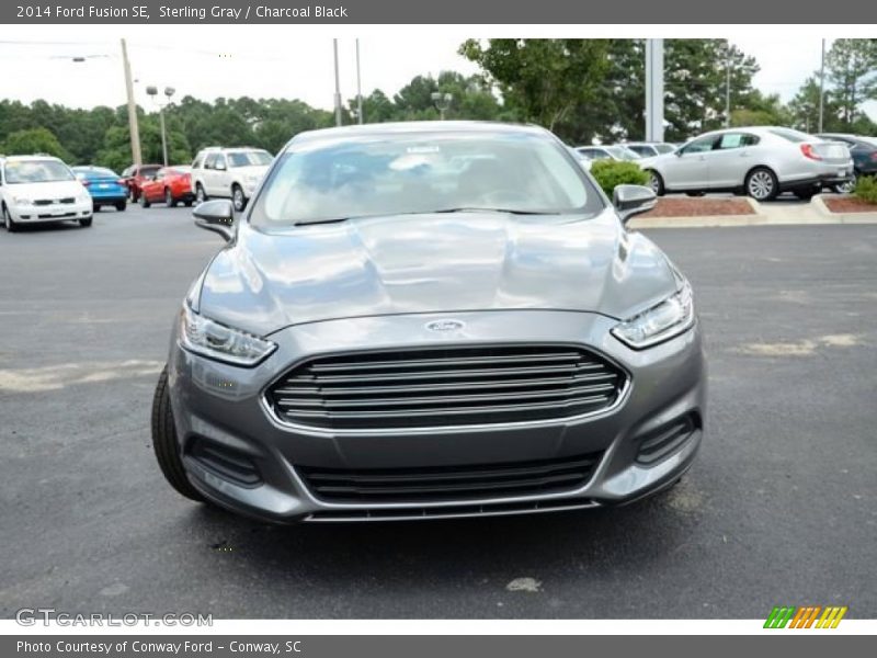 Sterling Gray / Charcoal Black 2014 Ford Fusion SE