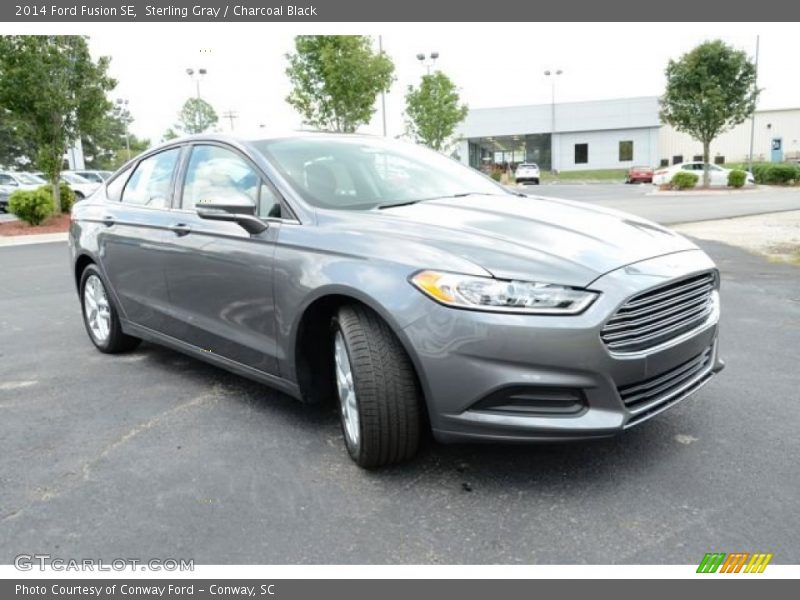 Sterling Gray / Charcoal Black 2014 Ford Fusion SE