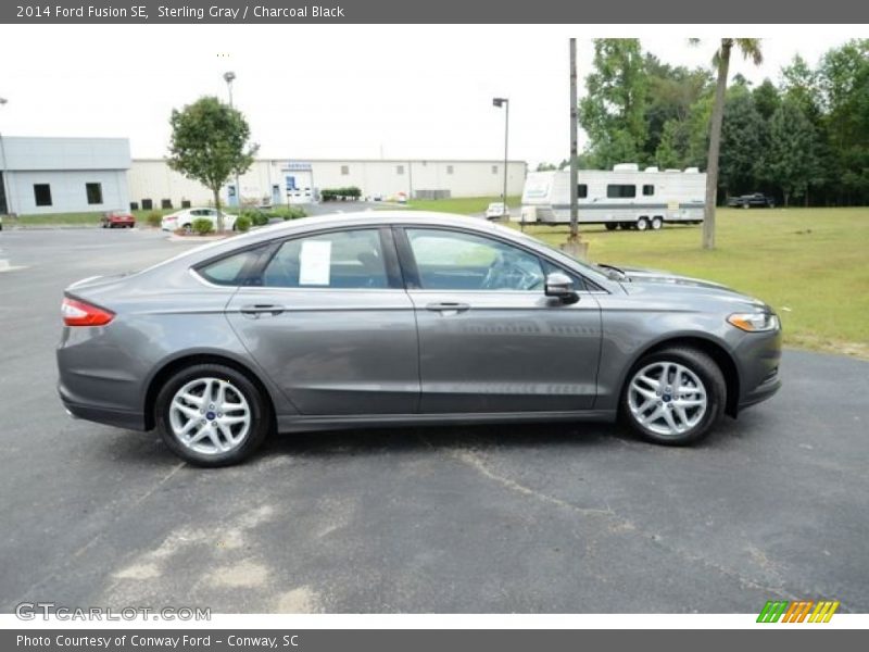 Sterling Gray / Charcoal Black 2014 Ford Fusion SE