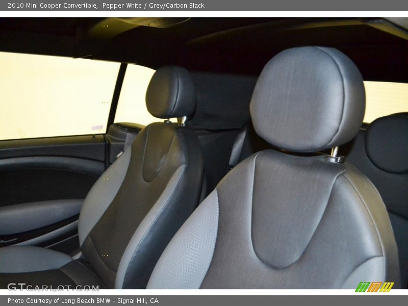 Pepper White / Grey/Carbon Black 2010 Mini Cooper Convertible