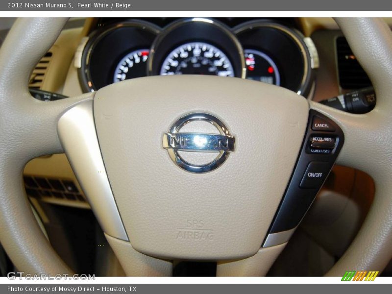 Pearl White / Beige 2012 Nissan Murano S