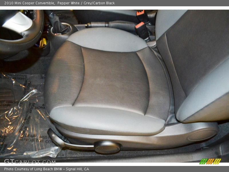 Pepper White / Grey/Carbon Black 2010 Mini Cooper Convertible