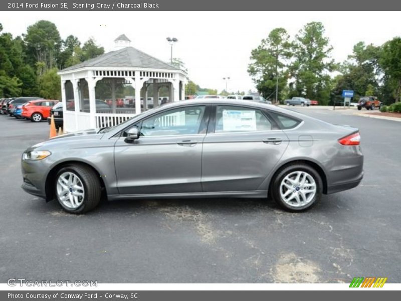 Sterling Gray / Charcoal Black 2014 Ford Fusion SE