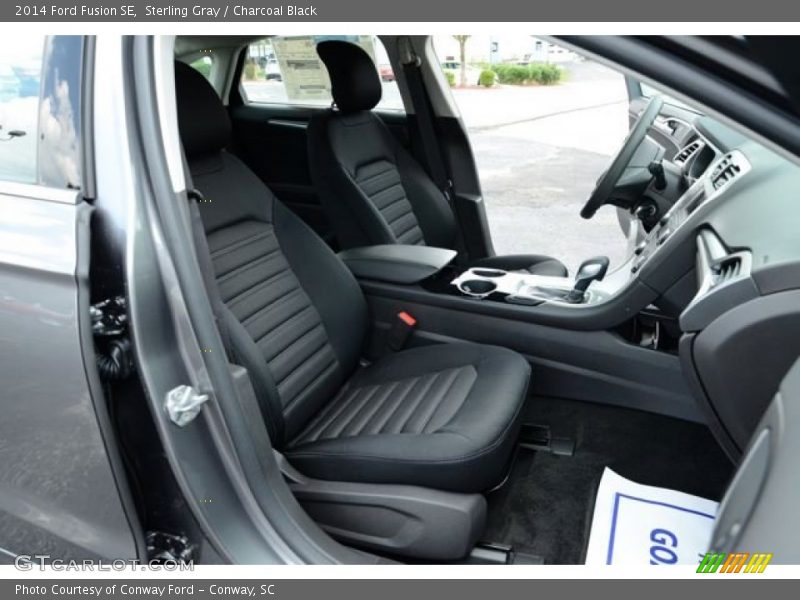 Sterling Gray / Charcoal Black 2014 Ford Fusion SE