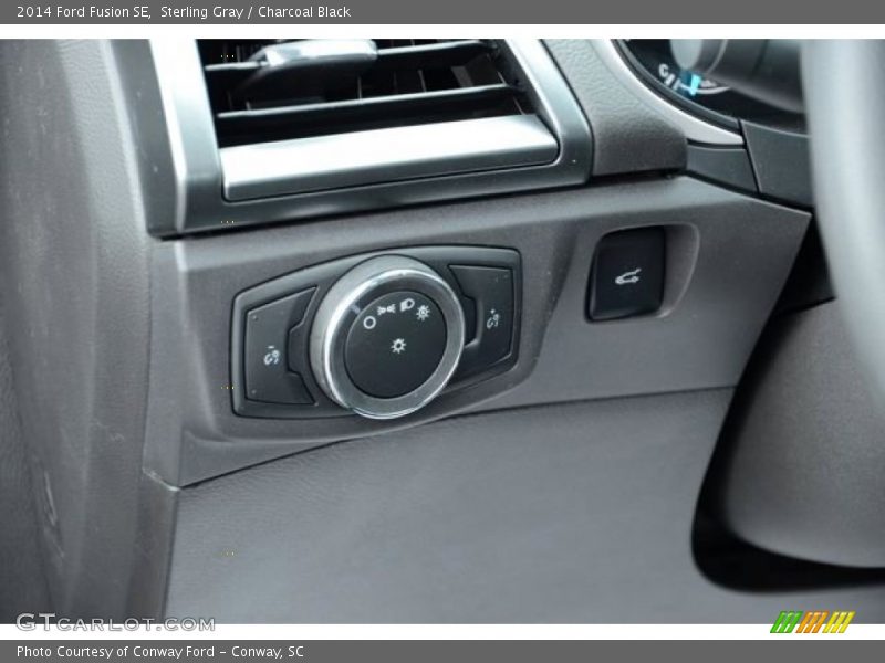 Sterling Gray / Charcoal Black 2014 Ford Fusion SE
