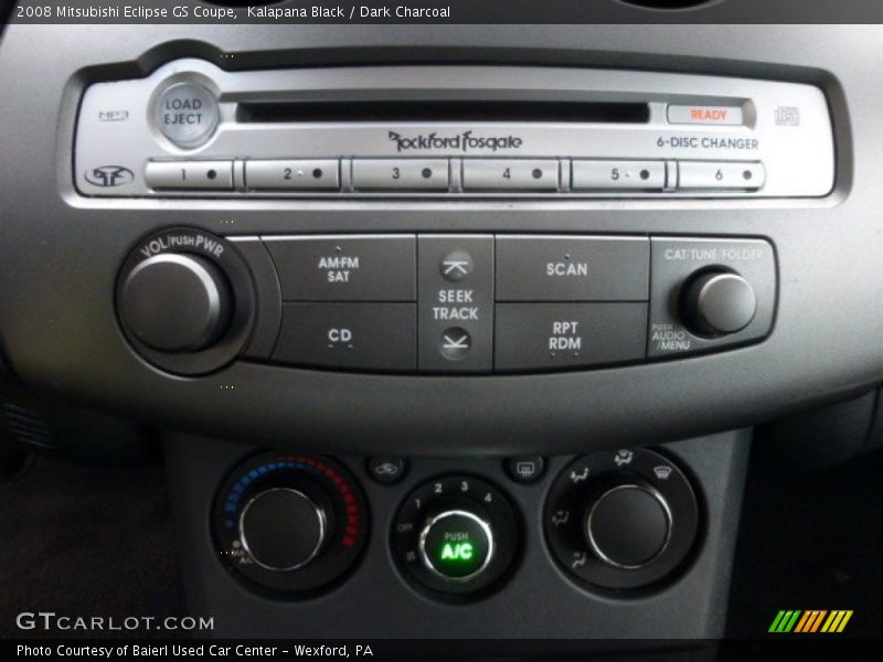 Controls of 2008 Eclipse GS Coupe