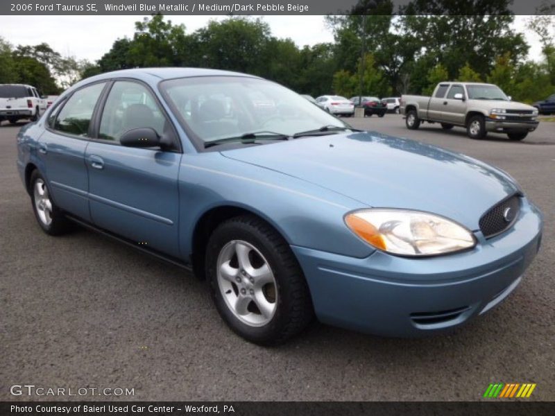 Windveil Blue Metallic / Medium/Dark Pebble Beige 2006 Ford Taurus SE