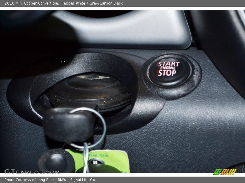 Pepper White / Grey/Carbon Black 2010 Mini Cooper Convertible