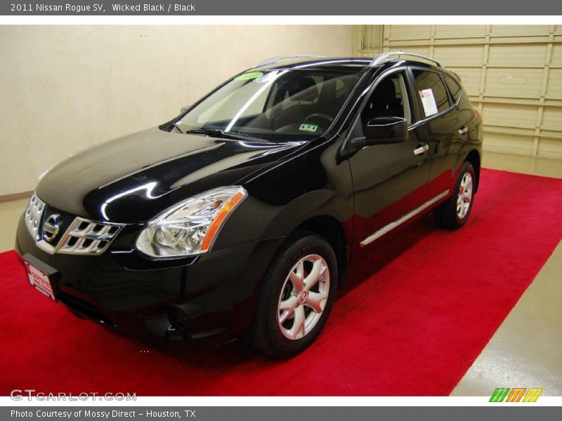 Wicked Black / Black 2011 Nissan Rogue SV
