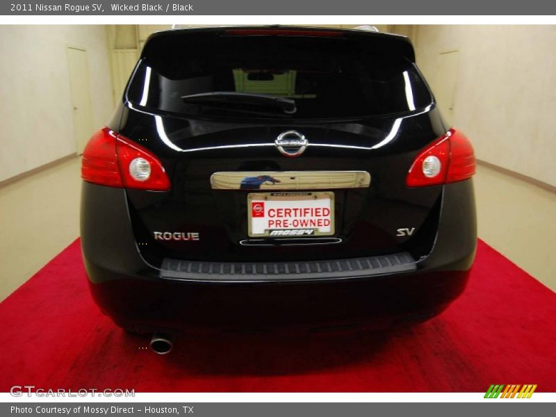 Wicked Black / Black 2011 Nissan Rogue SV