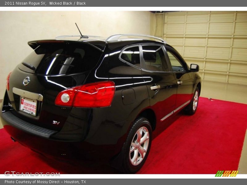 Wicked Black / Black 2011 Nissan Rogue SV