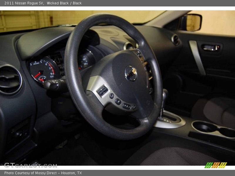 Wicked Black / Black 2011 Nissan Rogue SV