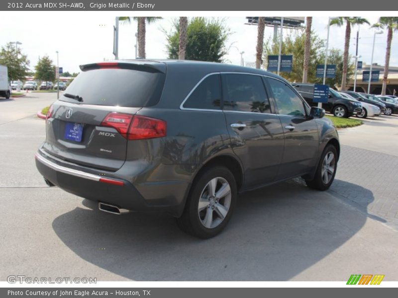 Grigio Metallic / Ebony 2012 Acura MDX SH-AWD