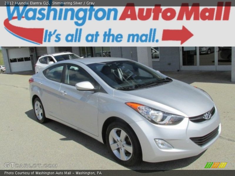 Shimmering Silver / Gray 2012 Hyundai Elantra GLS