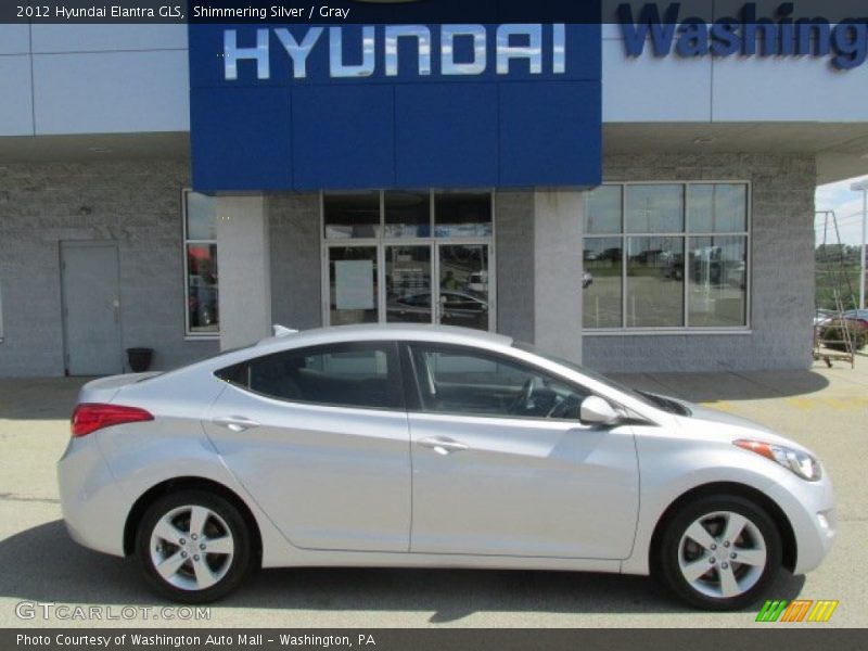 Shimmering Silver / Gray 2012 Hyundai Elantra GLS