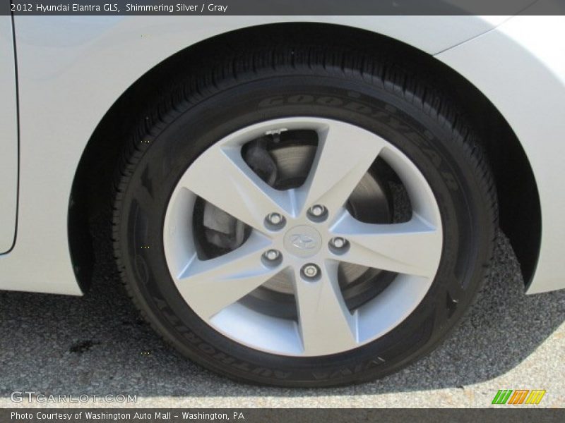 Shimmering Silver / Gray 2012 Hyundai Elantra GLS