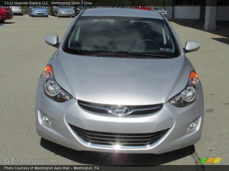 Shimmering Silver / Gray 2012 Hyundai Elantra GLS