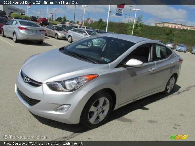 Shimmering Silver / Gray 2012 Hyundai Elantra GLS