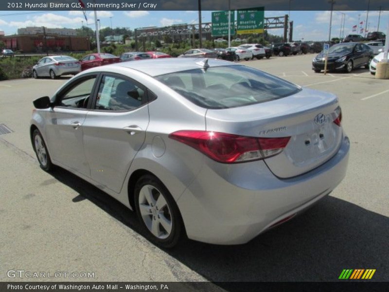 Shimmering Silver / Gray 2012 Hyundai Elantra GLS