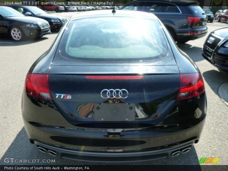 Brilliant Black / Magma Red 2014 Audi TT S 2.0T quattro Coupe