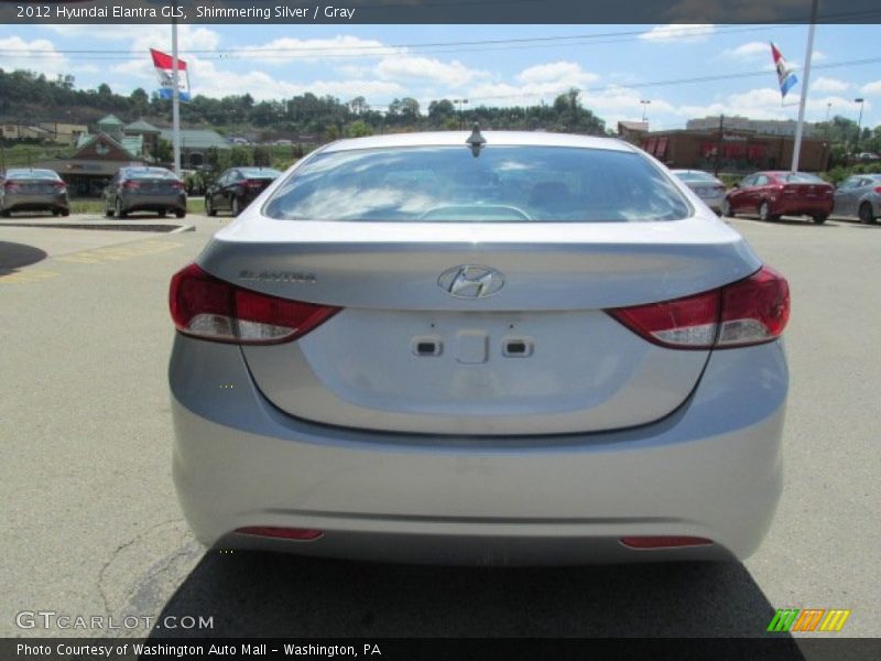 Shimmering Silver / Gray 2012 Hyundai Elantra GLS