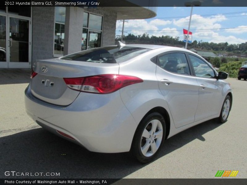 Shimmering Silver / Gray 2012 Hyundai Elantra GLS