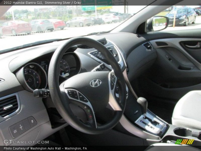 Shimmering Silver / Gray 2012 Hyundai Elantra GLS