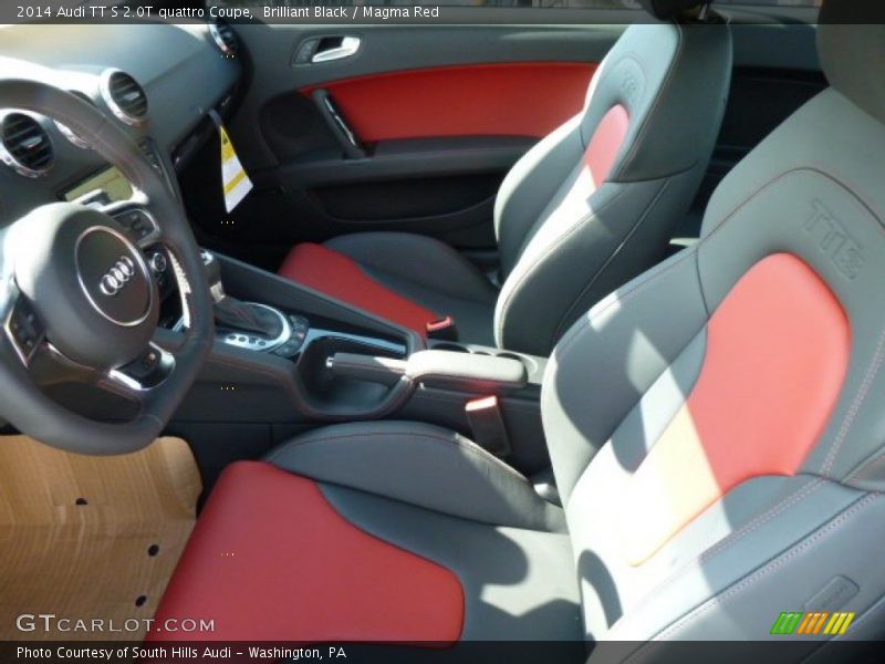  2014 TT S 2.0T quattro Coupe Magma Red Interior