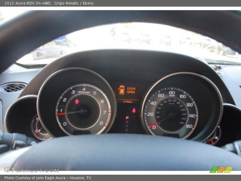 Grigio Metallic / Ebony 2012 Acura MDX SH-AWD