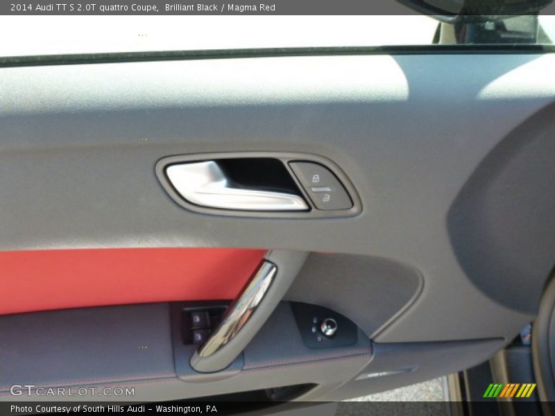 Brilliant Black / Magma Red 2014 Audi TT S 2.0T quattro Coupe