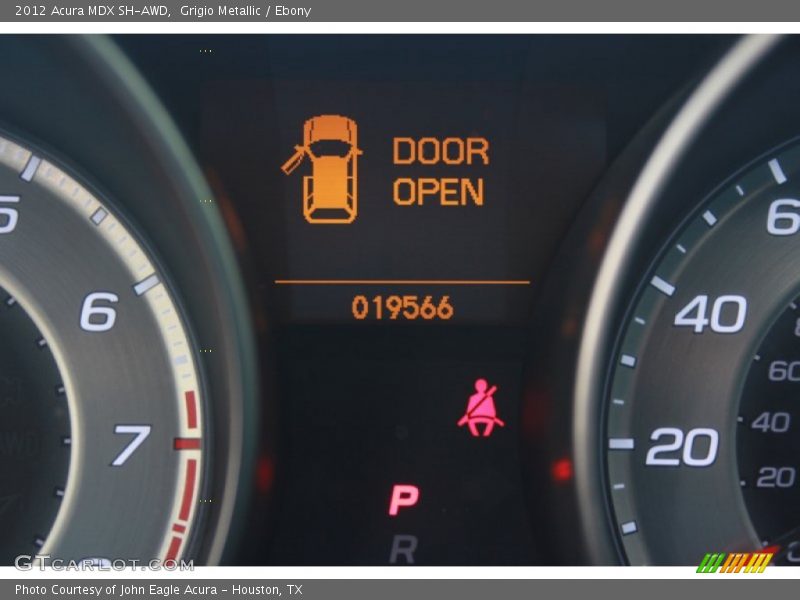 Grigio Metallic / Ebony 2012 Acura MDX SH-AWD