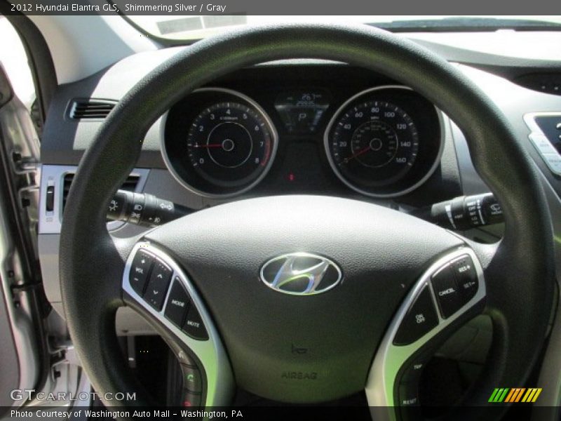 Shimmering Silver / Gray 2012 Hyundai Elantra GLS