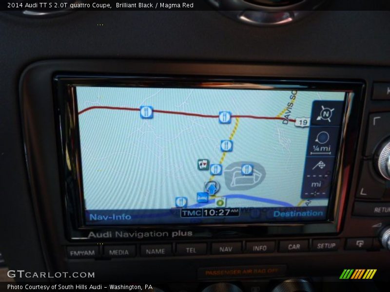 Brilliant Black / Magma Red 2014 Audi TT S 2.0T quattro Coupe