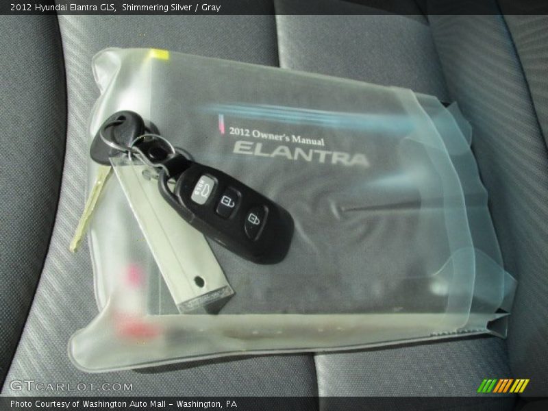 Shimmering Silver / Gray 2012 Hyundai Elantra GLS