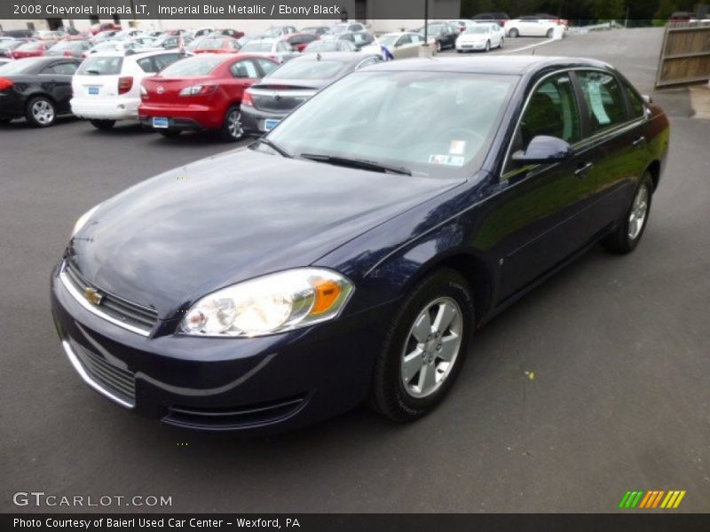 Imperial Blue Metallic / Ebony Black 2008 Chevrolet Impala LT