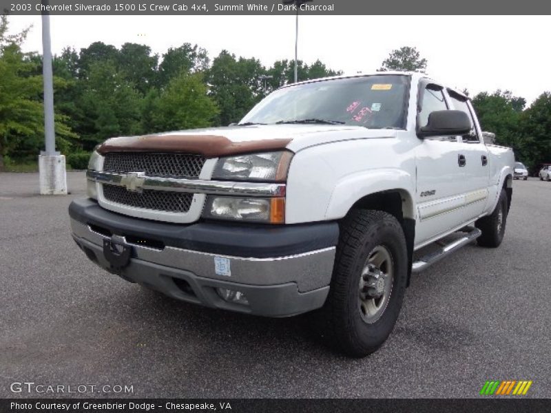 Summit White / Dark Charcoal 2003 Chevrolet Silverado 1500 LS Crew Cab 4x4
