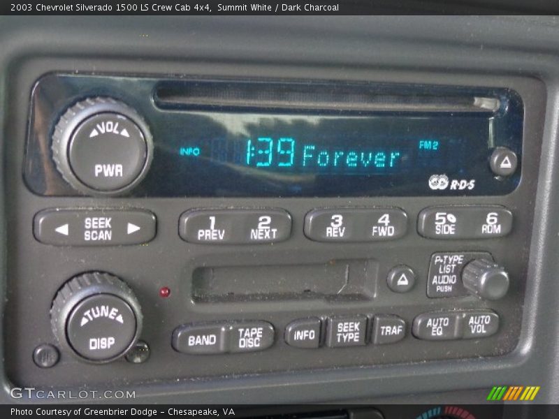 Summit White / Dark Charcoal 2003 Chevrolet Silverado 1500 LS Crew Cab 4x4