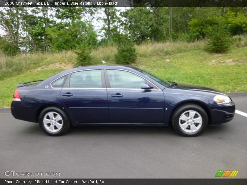 Imperial Blue Metallic / Ebony Black 2008 Chevrolet Impala LT