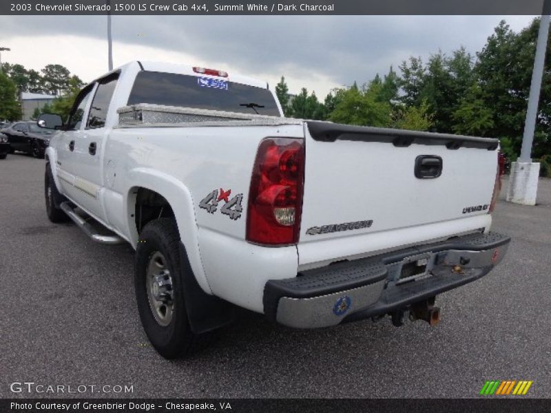 Summit White / Dark Charcoal 2003 Chevrolet Silverado 1500 LS Crew Cab 4x4