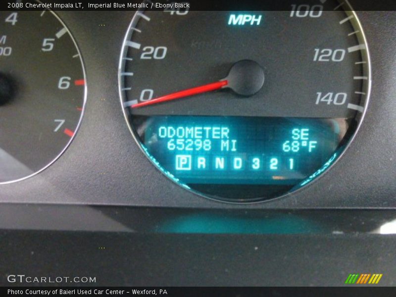 Imperial Blue Metallic / Ebony Black 2008 Chevrolet Impala LT