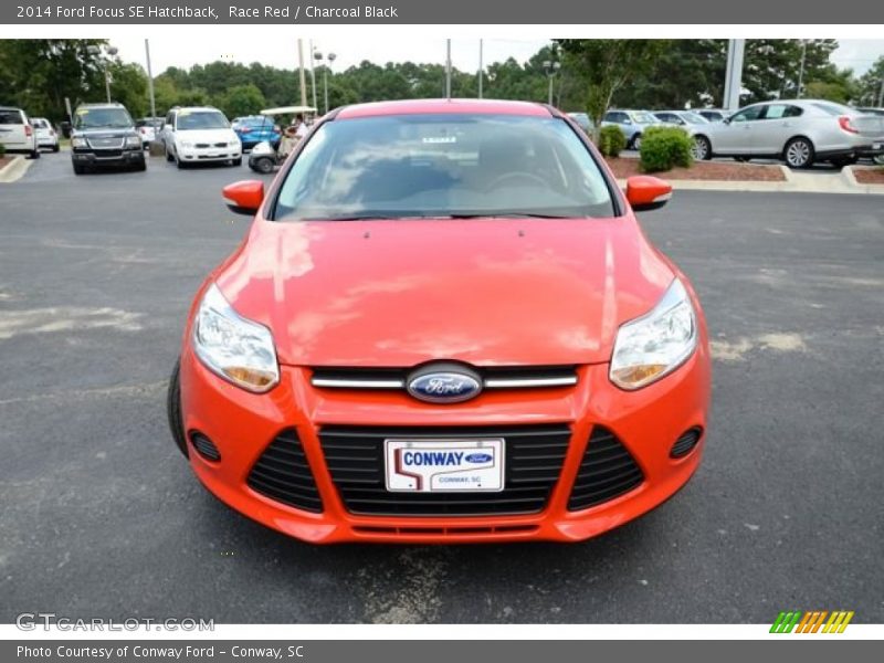 Race Red / Charcoal Black 2014 Ford Focus SE Hatchback
