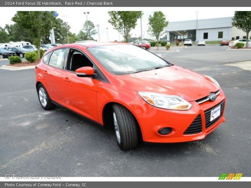 Race Red / Charcoal Black 2014 Ford Focus SE Hatchback